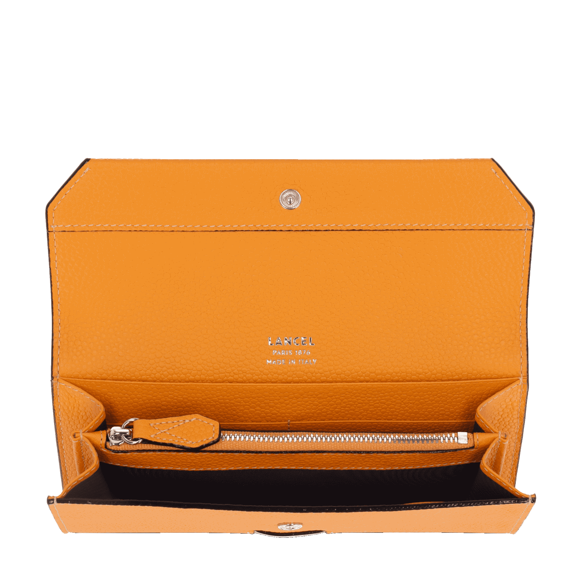 Portefeuille slim rabat Ninon de Lancel-Mandarine