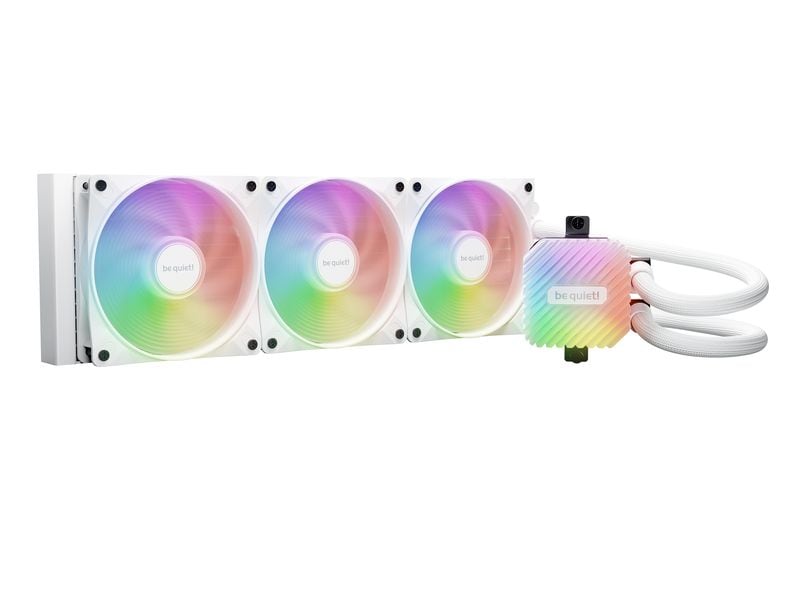 be quiet! Wasserkühlung Light Loop 360mm Weiss Leisutngsvoller und leiser Wasserkühler mit drei Lüfter