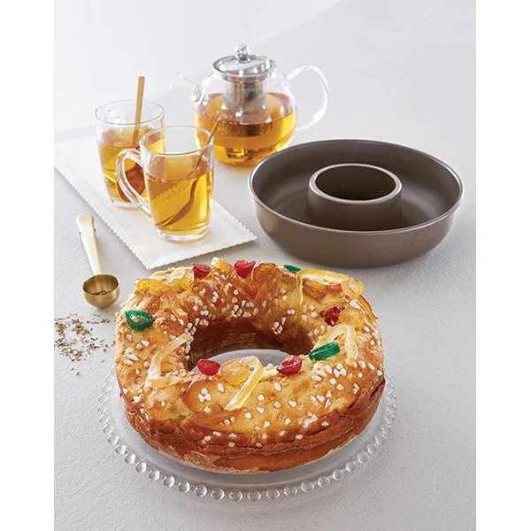 Moule à savarin ou couronne acier revêtu anti-adhérent 24 cm Mathon