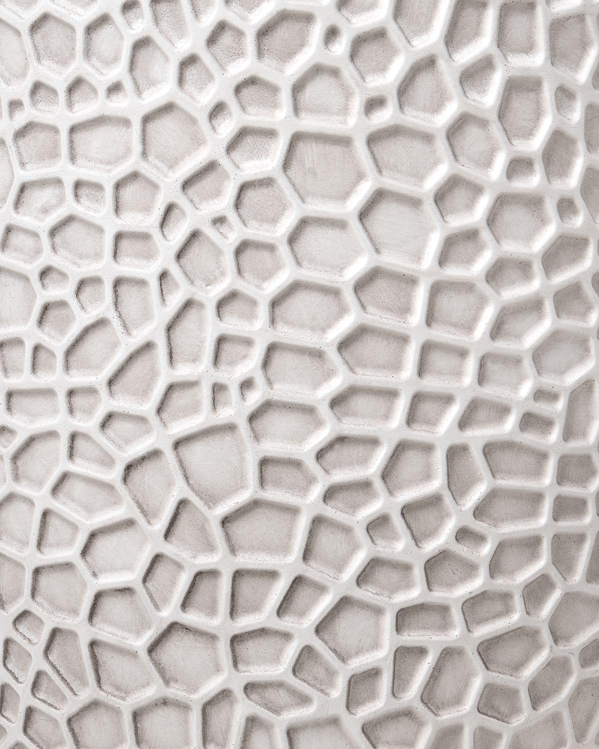 Bloempot QIYUN 41 cm Lichtbeige