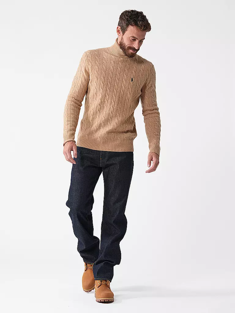 POLO RALPH LAUREN Rollkragenpullover camel