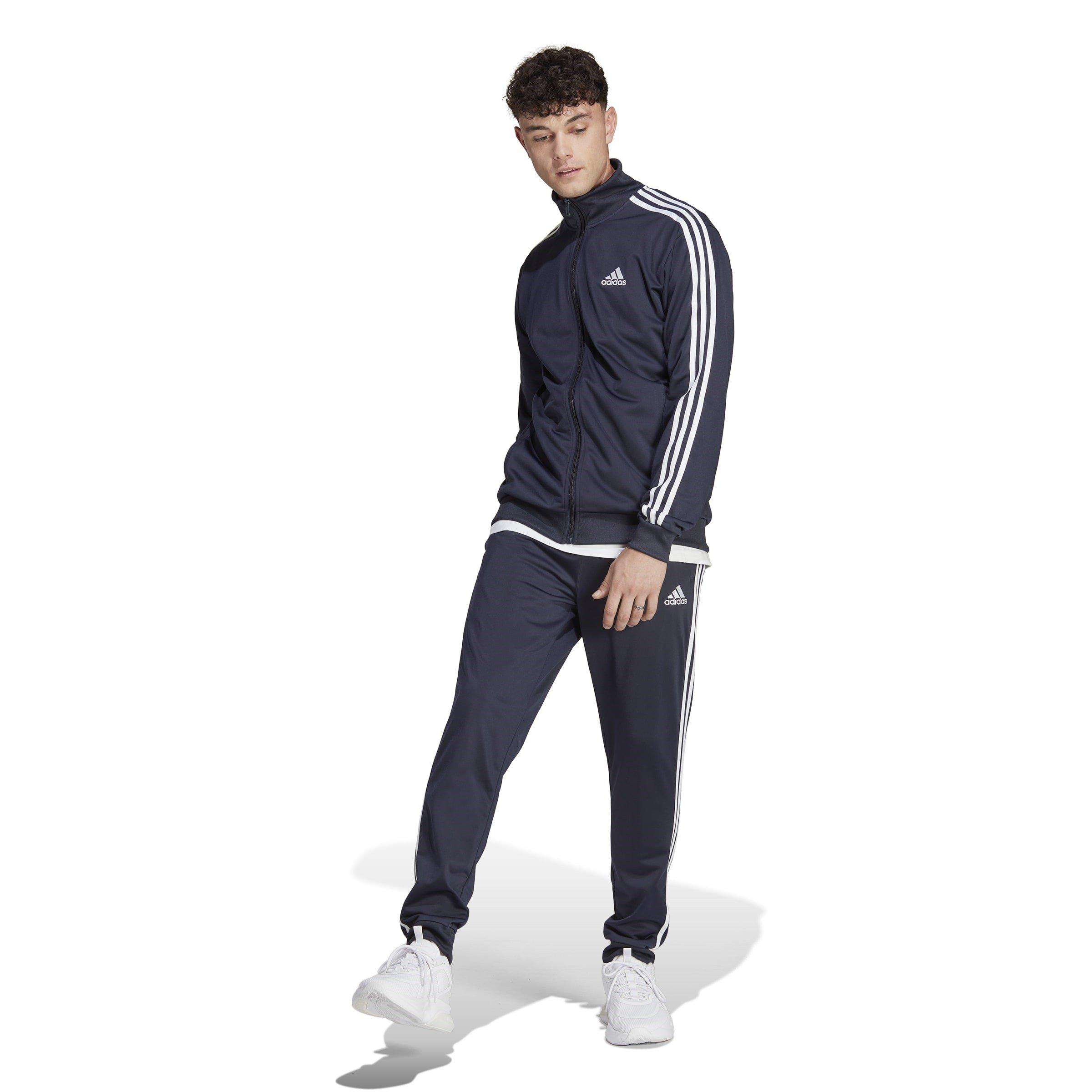 adidas Basic 3 Stripes Tricot Tracksuit Mens