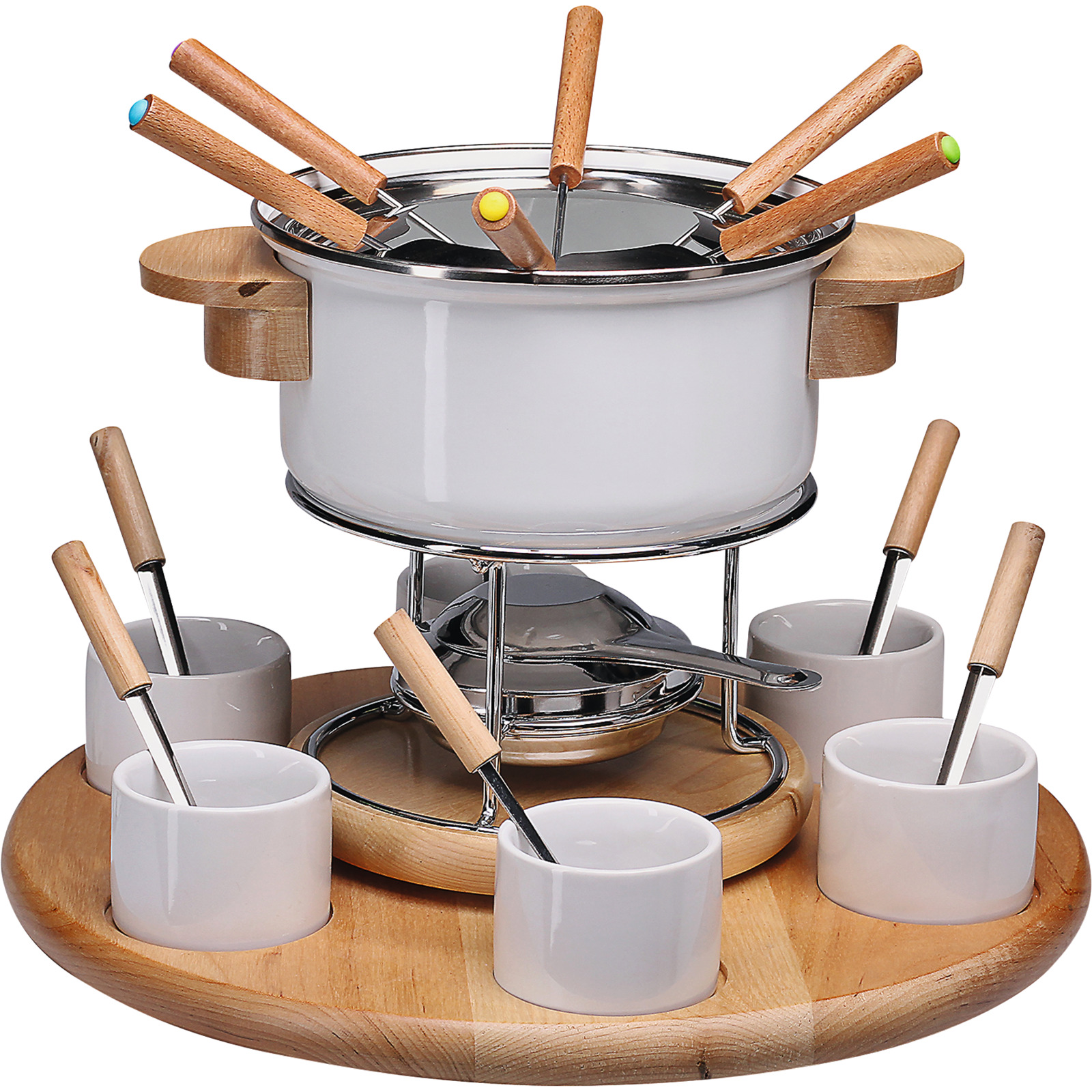Nouvel Fleischfondue Set Larissa, Emaille, 23-teilig