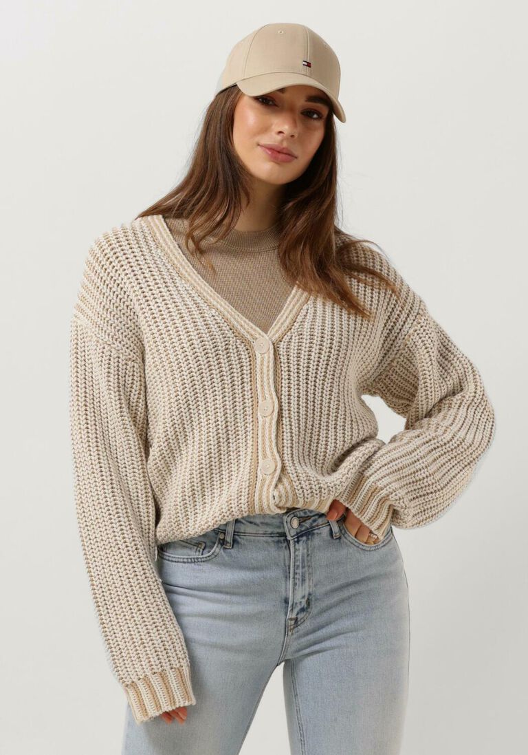 SIMPLE ecru simple vest knit-co-nuk-24-1