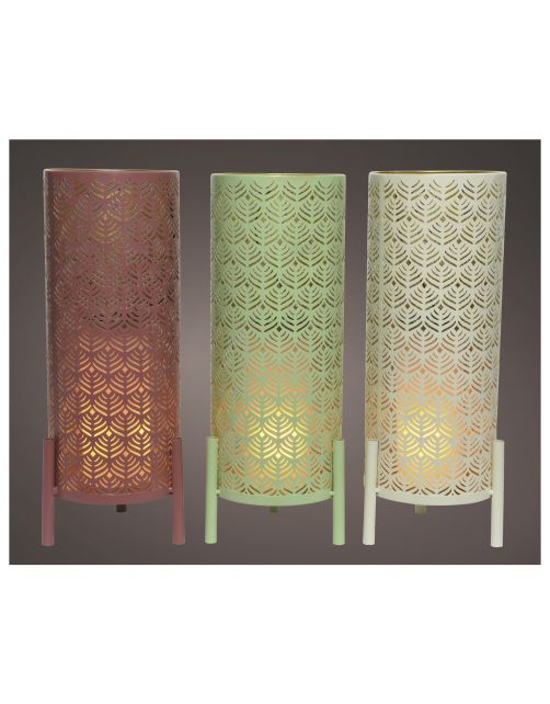 Lumineo Solar Tafellamp Xl + Vlameffect - Tuinverlichting - 16x38 cm Assorti 1 led