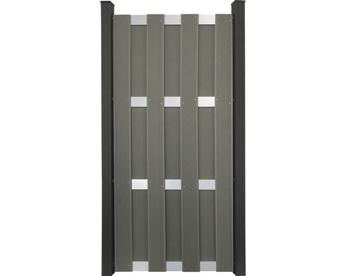 GroJa Merano deelelement, voorgemonteerd zonder palen, 84,30 x 180 cm, grijs
