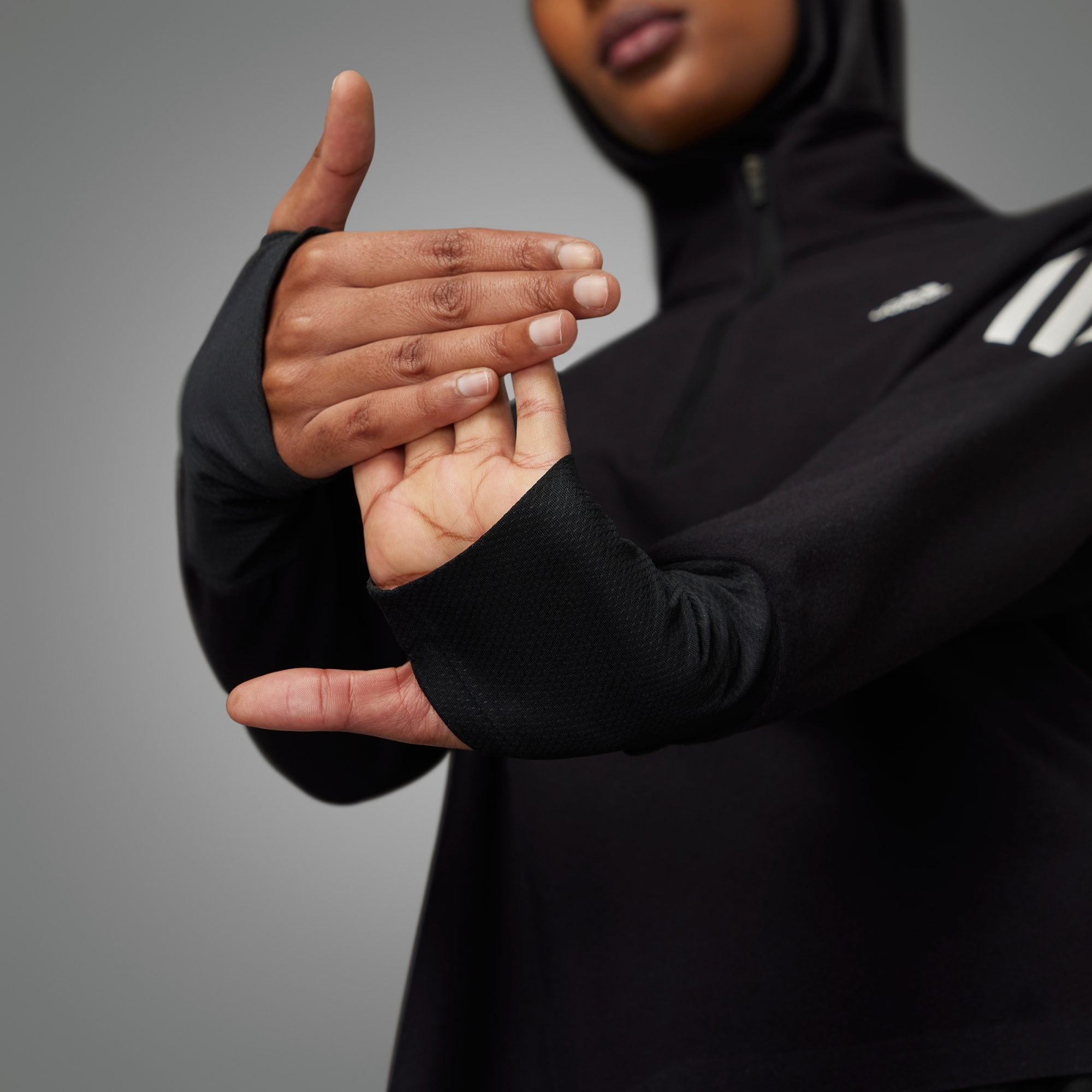 Own The Run 1/2 Zip Dame Black
