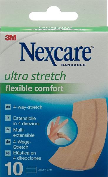 NEXCARE Pflaster Ultra Stretch Bands Pfl 6x10cm Flexible Comfort 10 Stk