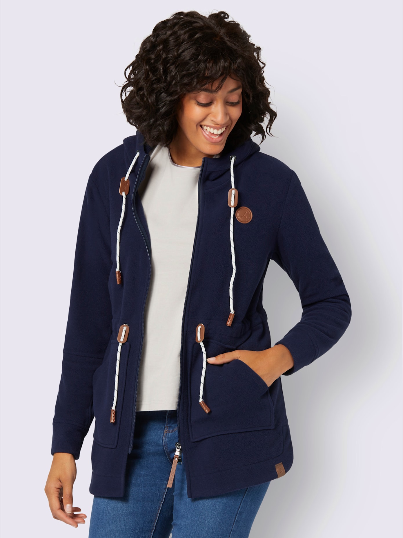 Veste polaire toucher doux