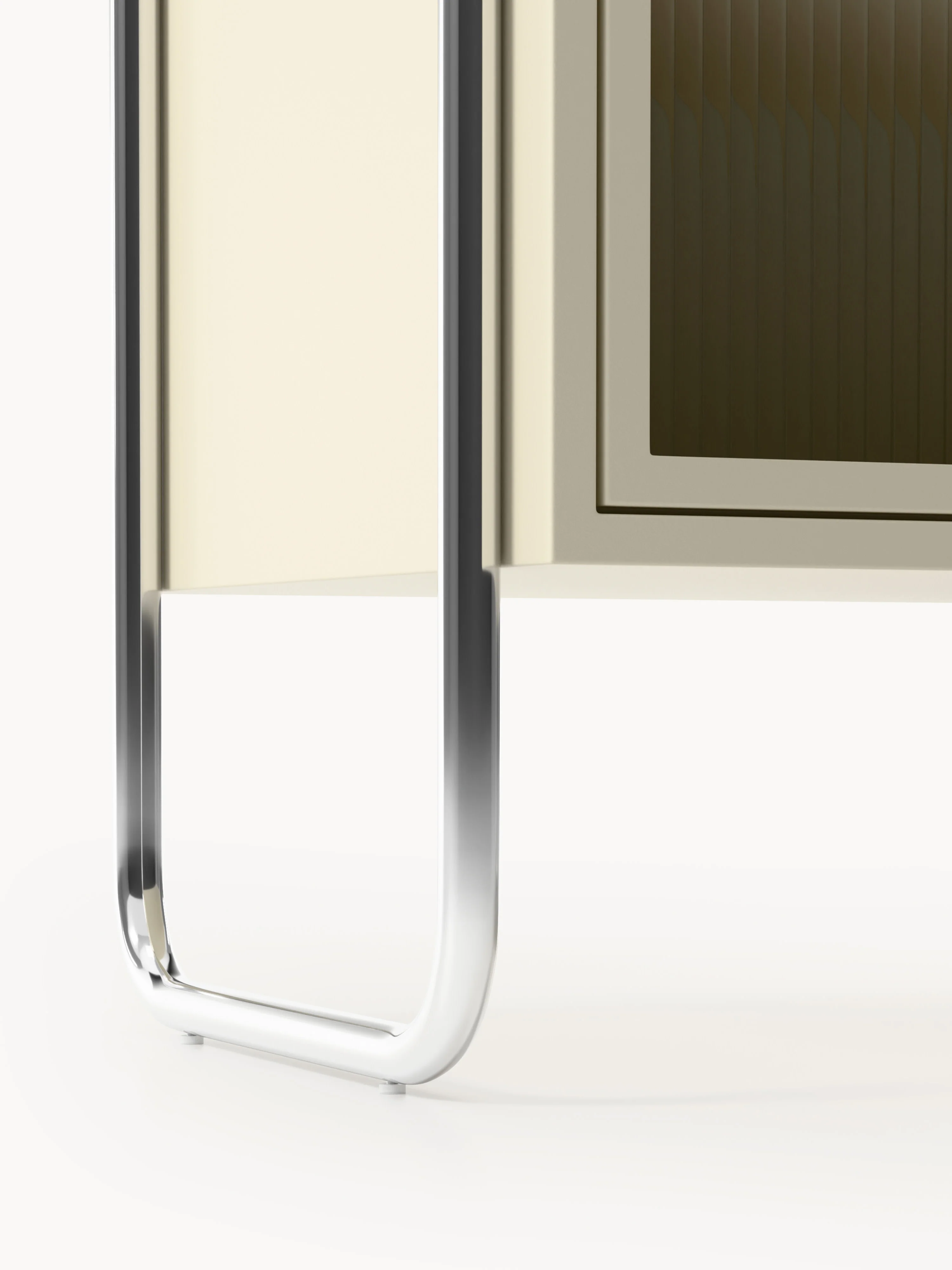 Metalen dressoir Robyn met glazen front