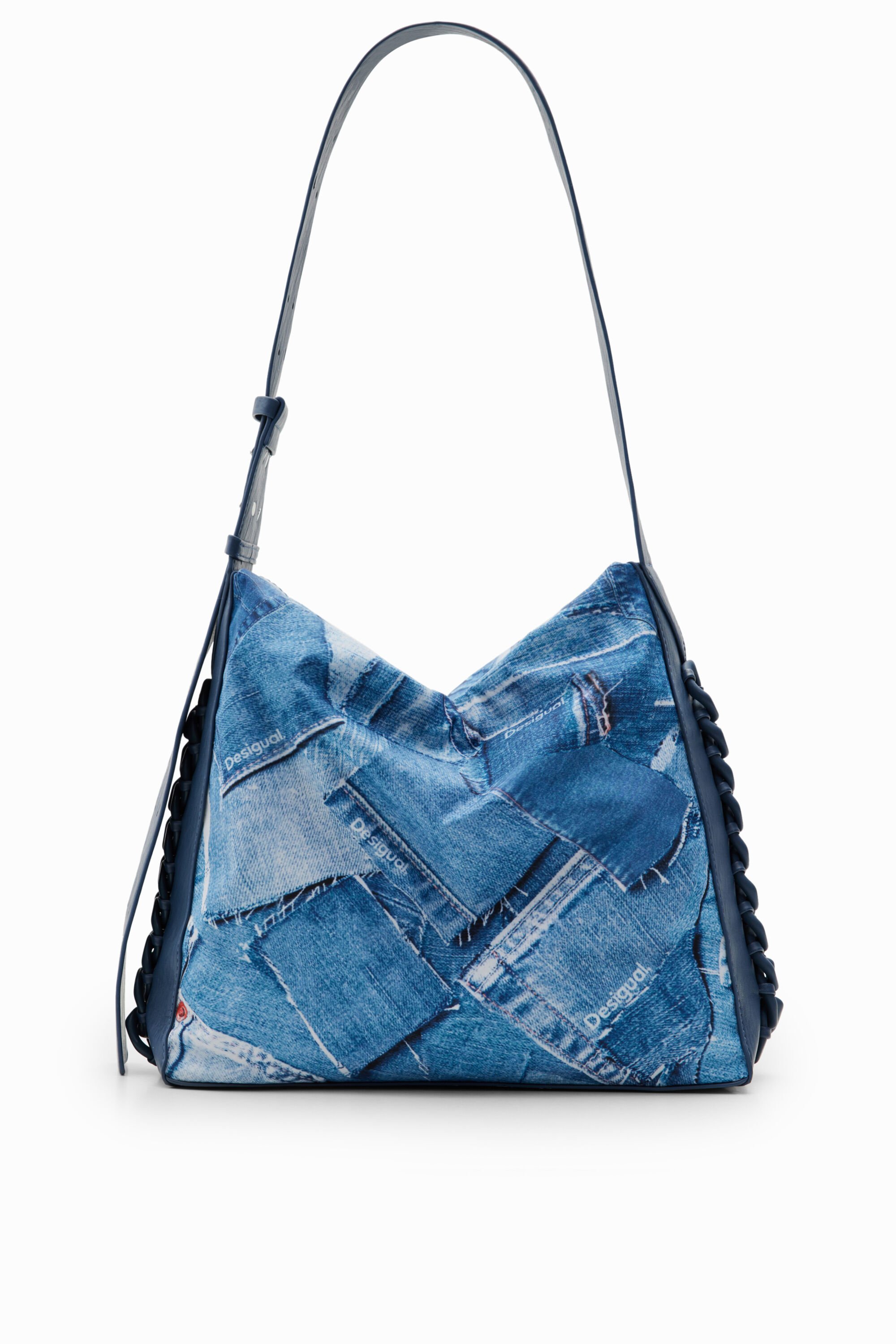 Grand sac patchwork denim