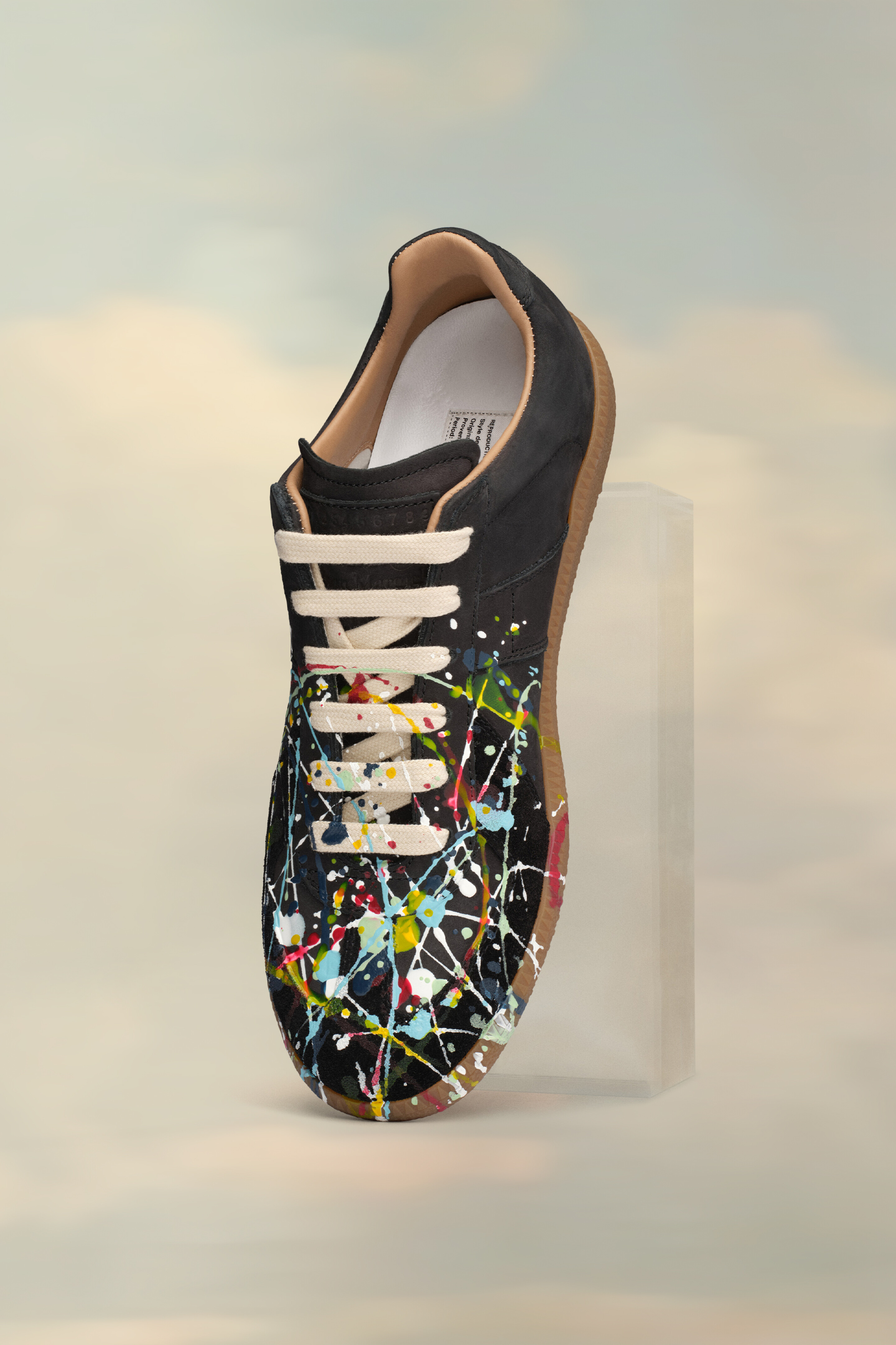 Sneakers Paint Replica Noir
