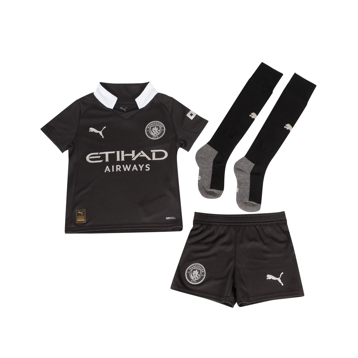 Conjunto Puma Manchester City Segundo Equipamento 2025-2026 Criança