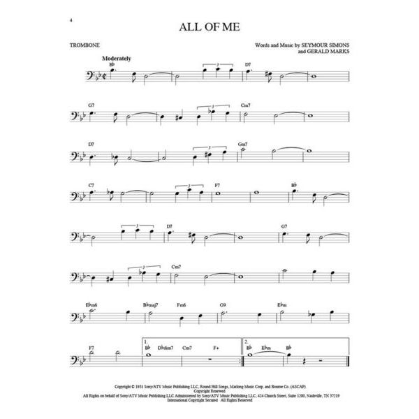 Hal Leonard 101 Jazz Songs for Trombone