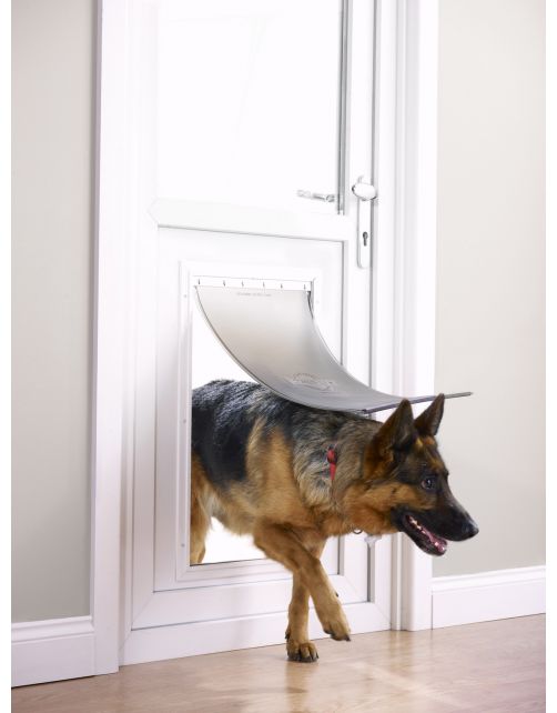 Petsafe Dierenluik 660 Aluminium Xl - Hondenluik - 70x42x6.4 cm Wit Transparant