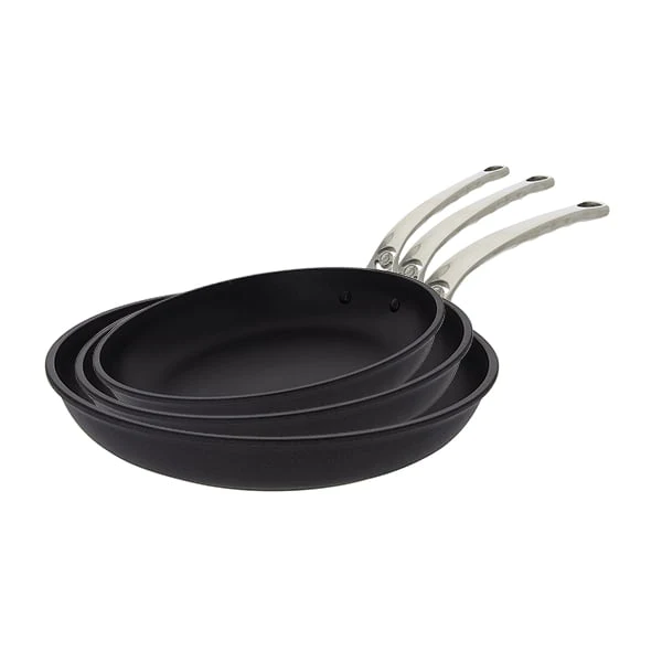 Set de 3 poêles anti-adhérentes 20, 24 et 28 cm Choc Extrême De Buyer