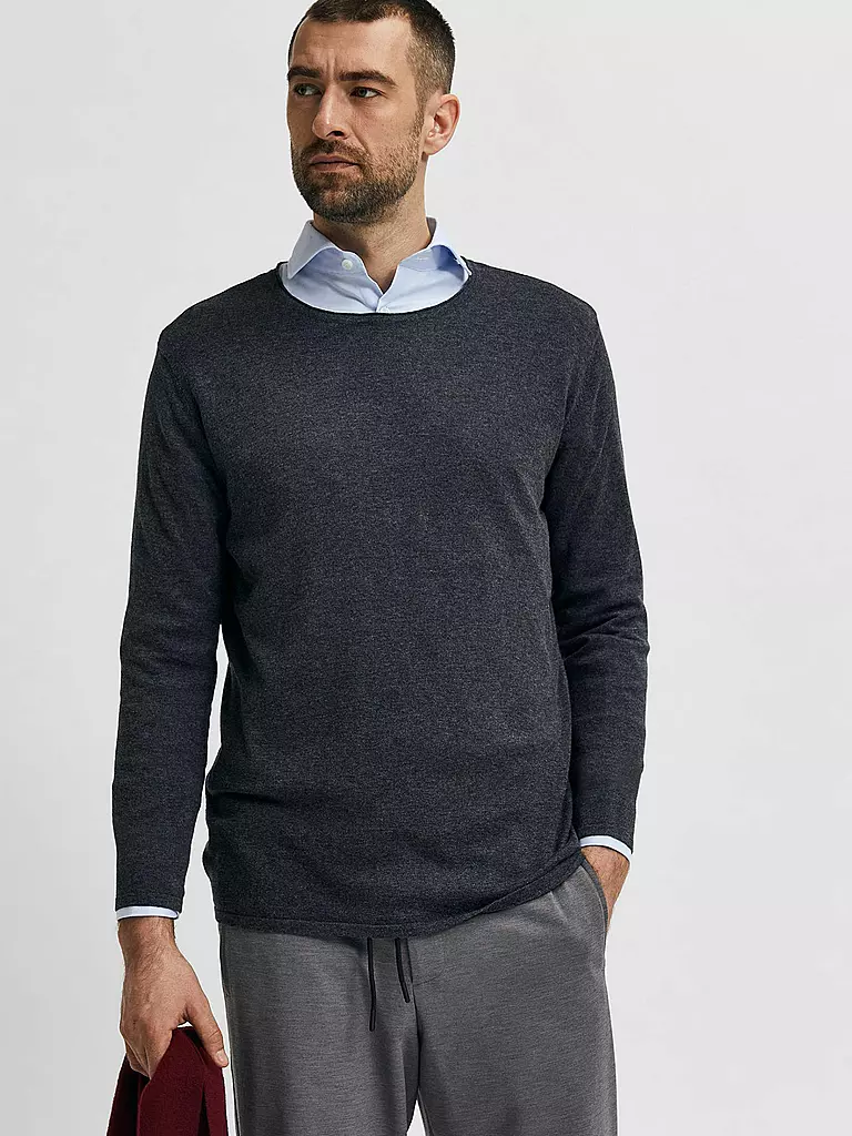 SELECTED Pullover SLHROME  grau