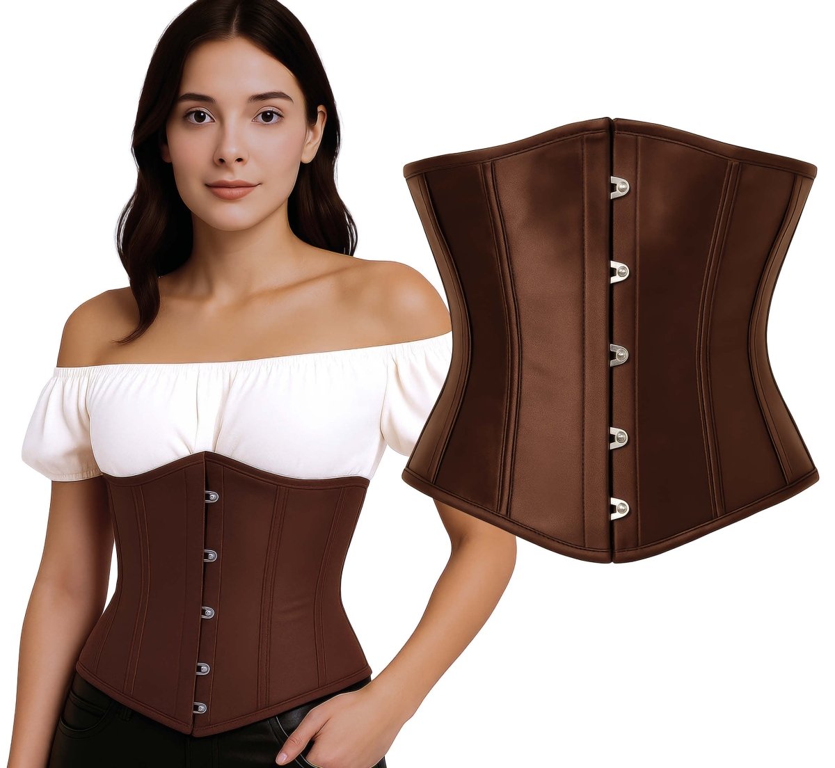 Bruine Corset Dames Piraat