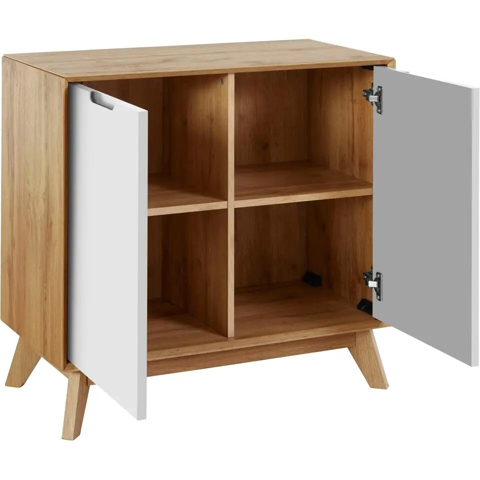 Ezra - Dressoir met 2 eiken/witte deuren