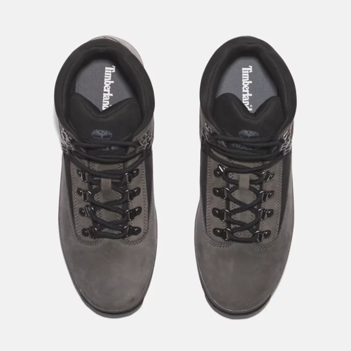 Bota de couro Euro Hiker masculina na cor cinza