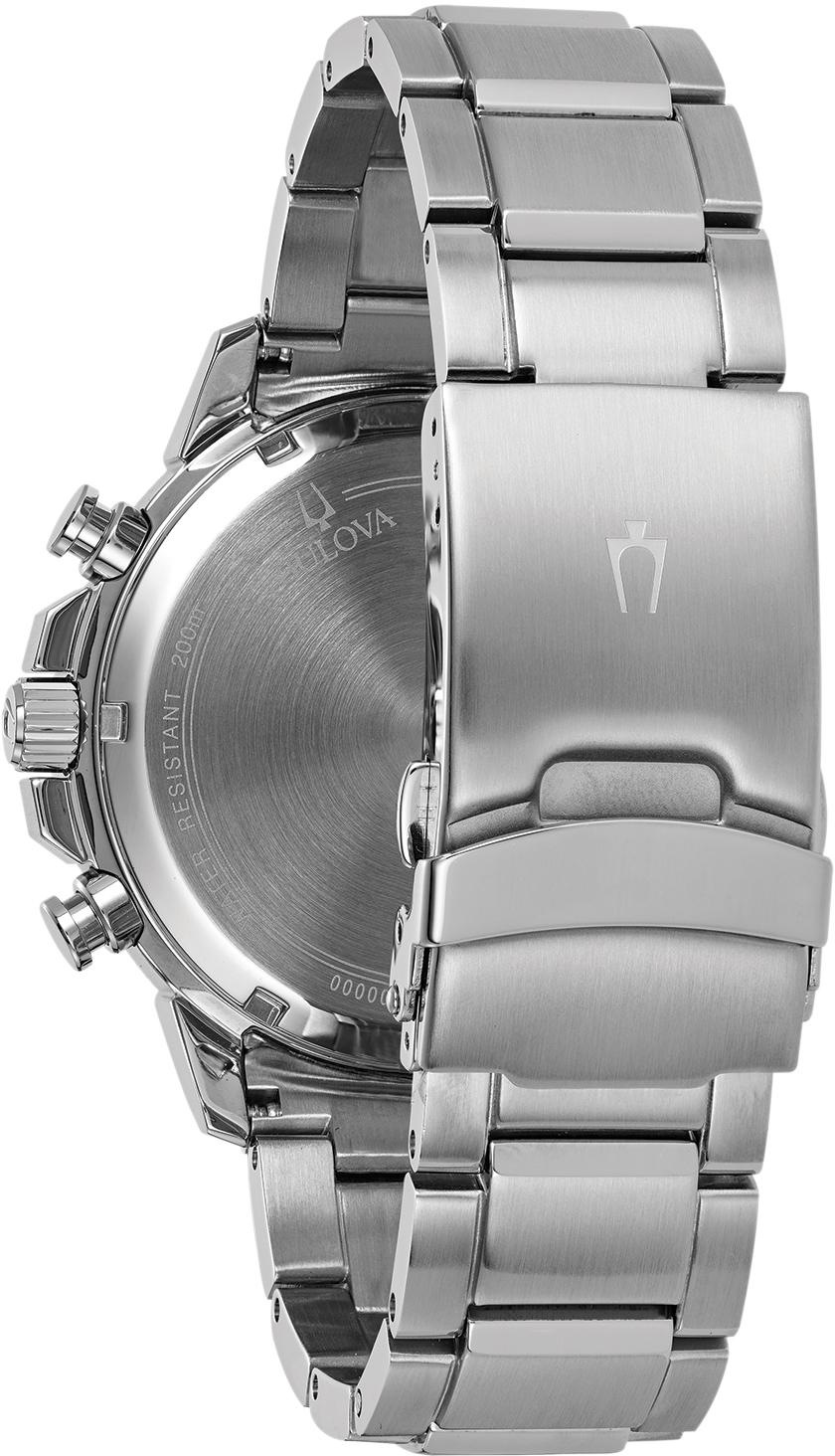 Bulova Chronograph »Marine Star« Armbanduhr, Quarzuhr, Herrenuhr, Edelstahlarmband, Datum
