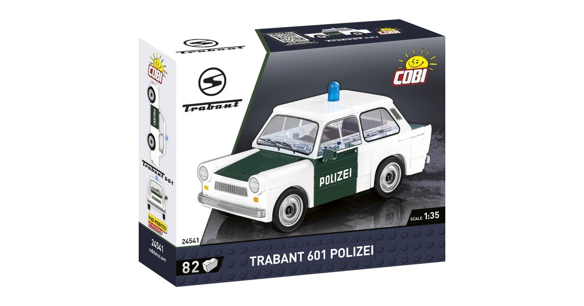 COBIYoungtimer Collection - Trabant 601 Polizei Constructiespeelgoed  (Schaal 1:35)