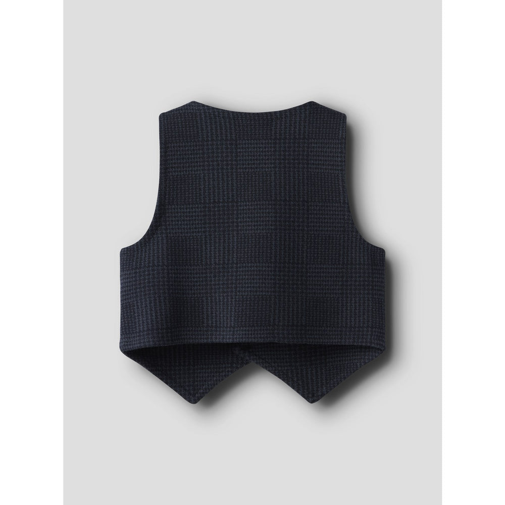Køb Name It Navy Blazer Check Nbmrobino Waistcoat