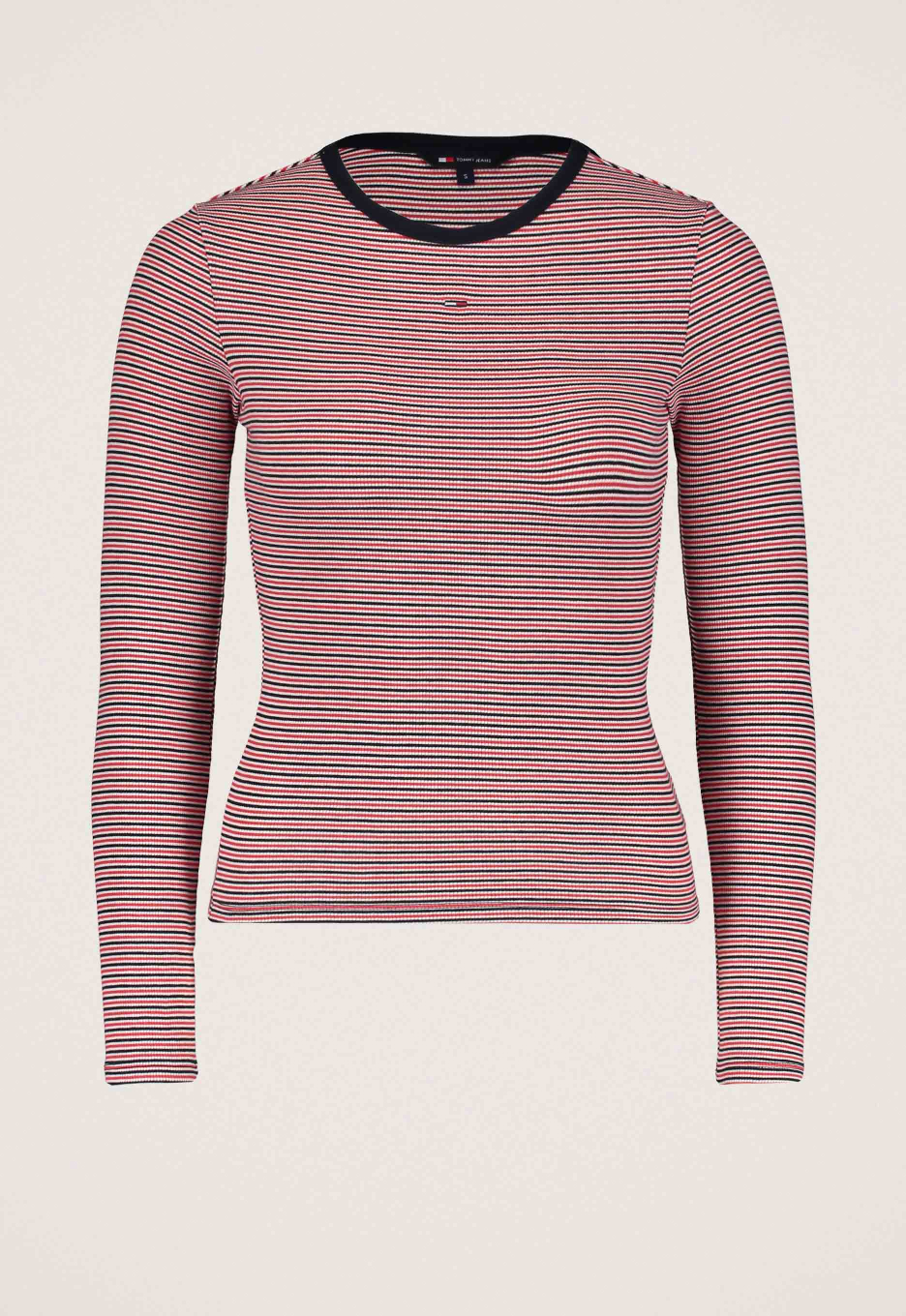 Tommy Jeans Geribd Slim Fit Longsleeve T-Shirt
