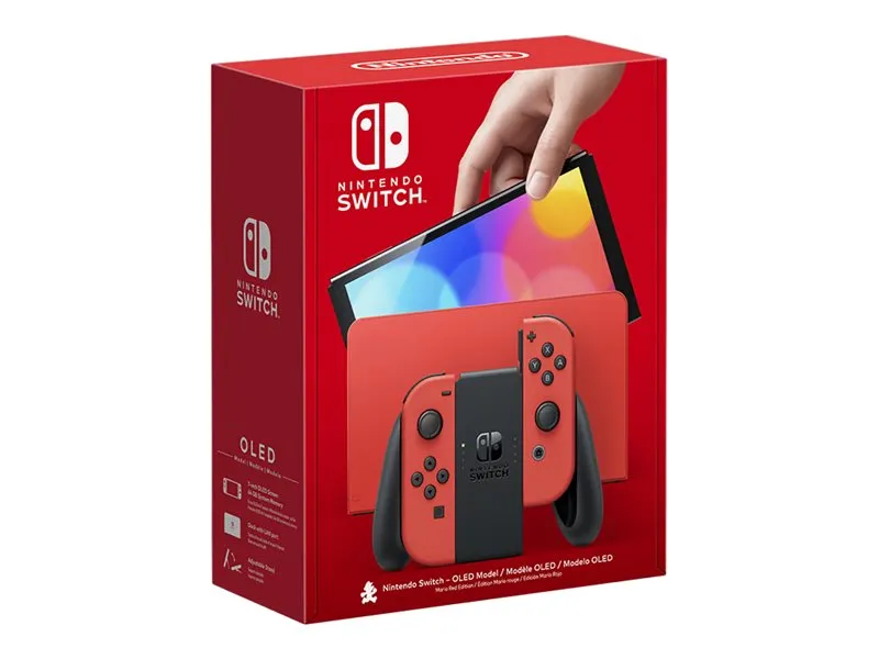 Nintendo Switch OLED - Mario Red Edition - Spilkonsol - Full HD - Mario Red