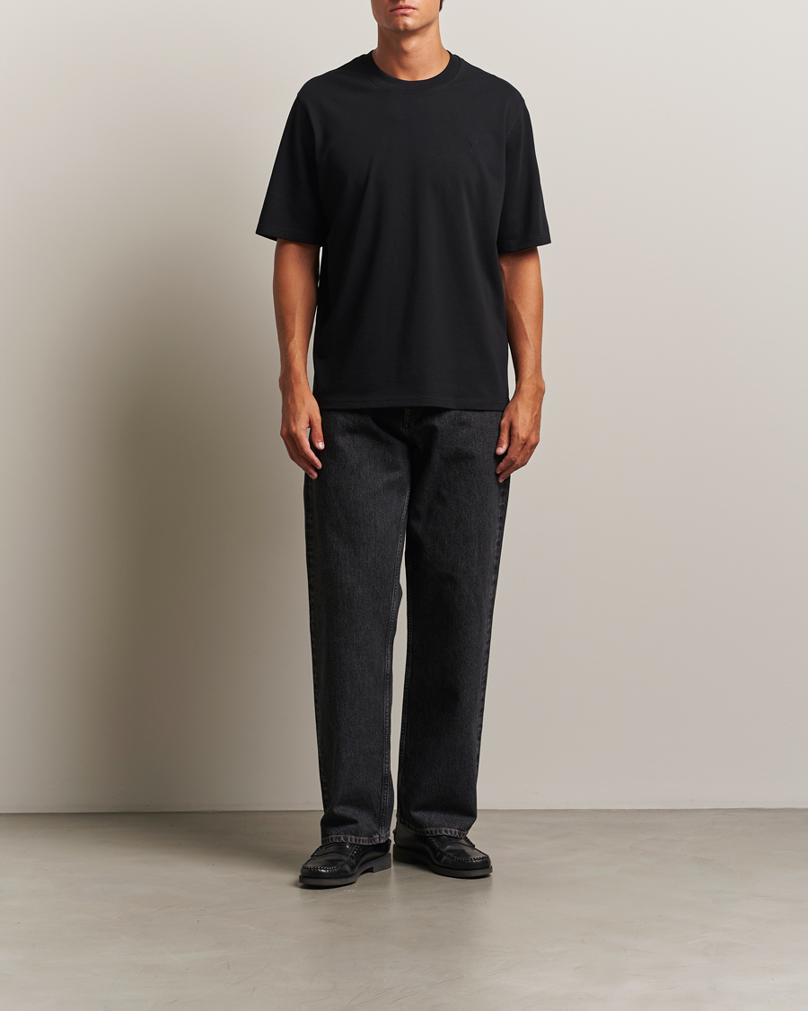 AMI Tonal Heart Logo T-Shirt Black