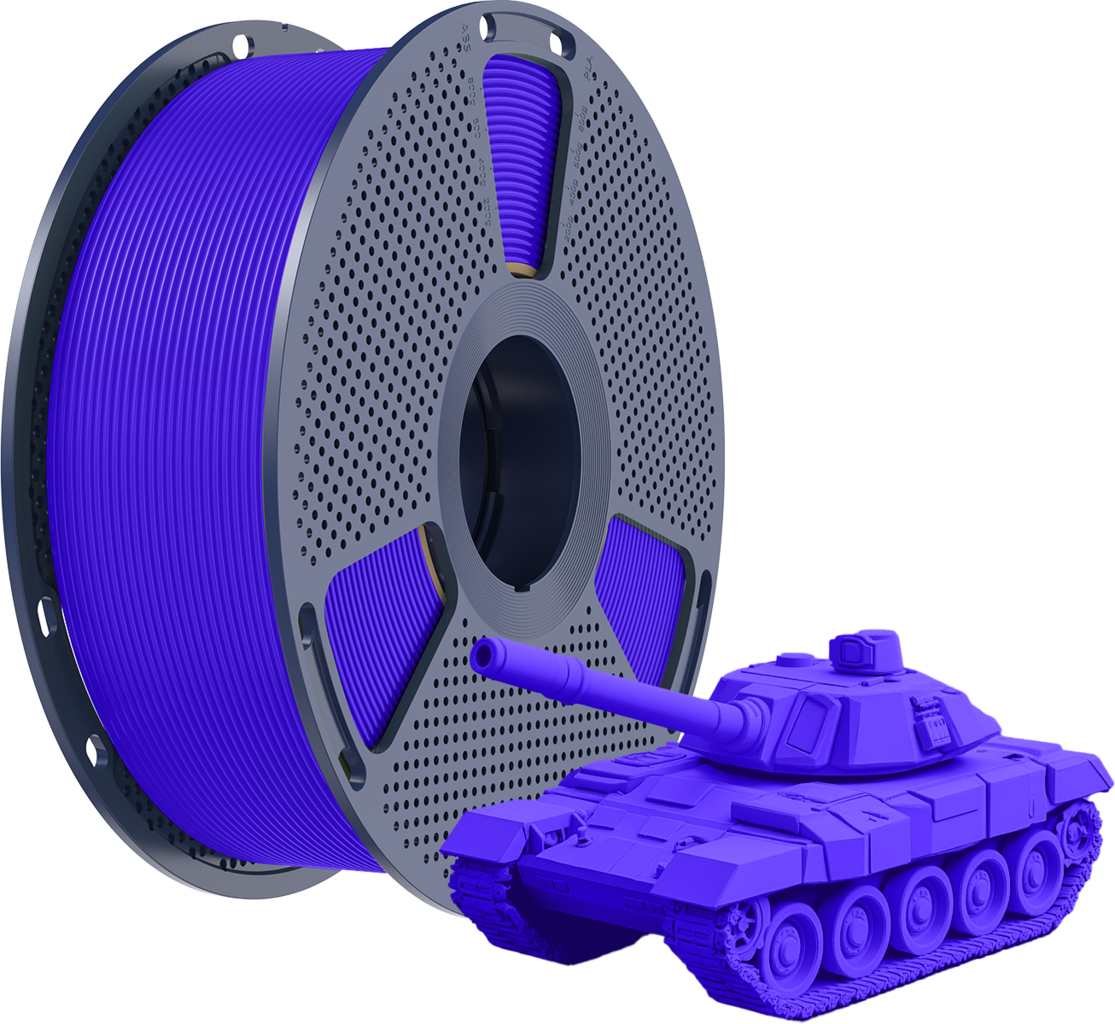 SUNLU  High-Speed PLA+ Blue, 1,75 mm / 1000 g    Robustes PLA für Druckgeschwindigkeiten von bis zu 600 mm/s in Blue