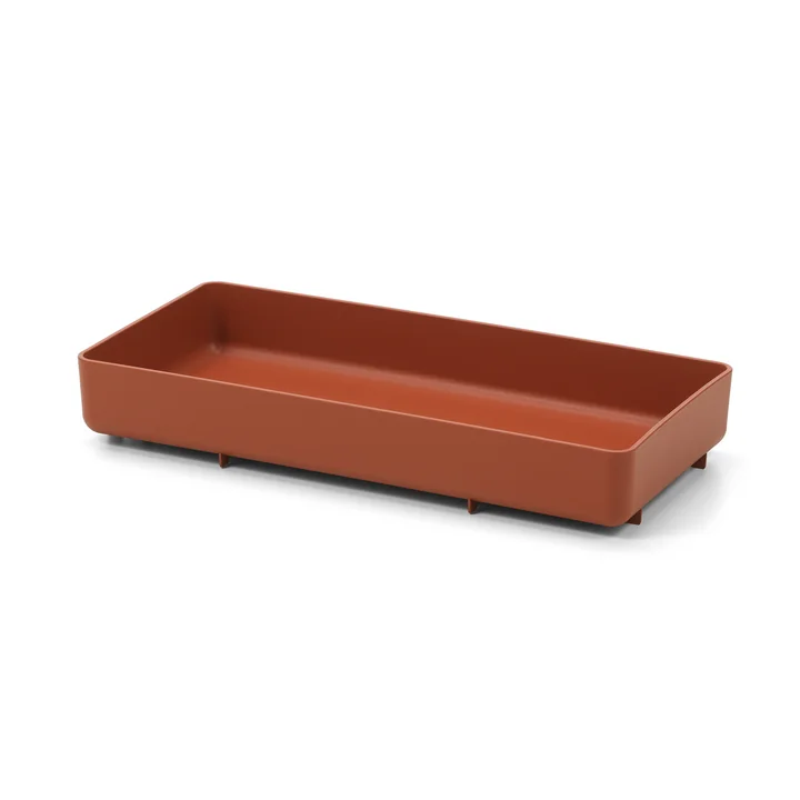 Vitra - Chap Tablett zu Hocker, backstein