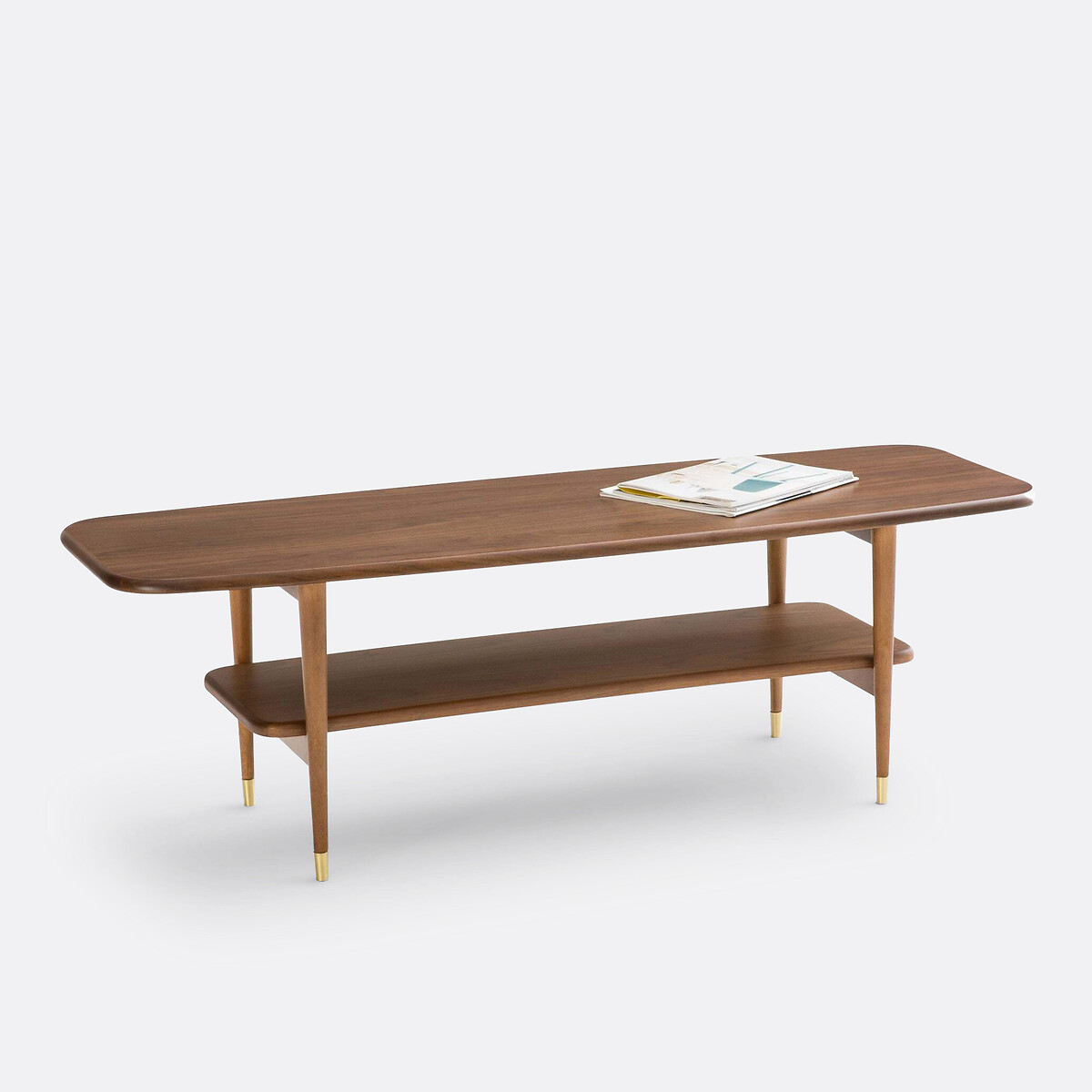 LA REDOUTE INTERIEURS<br>Mesa de centro vintage, nogueira, Ronda