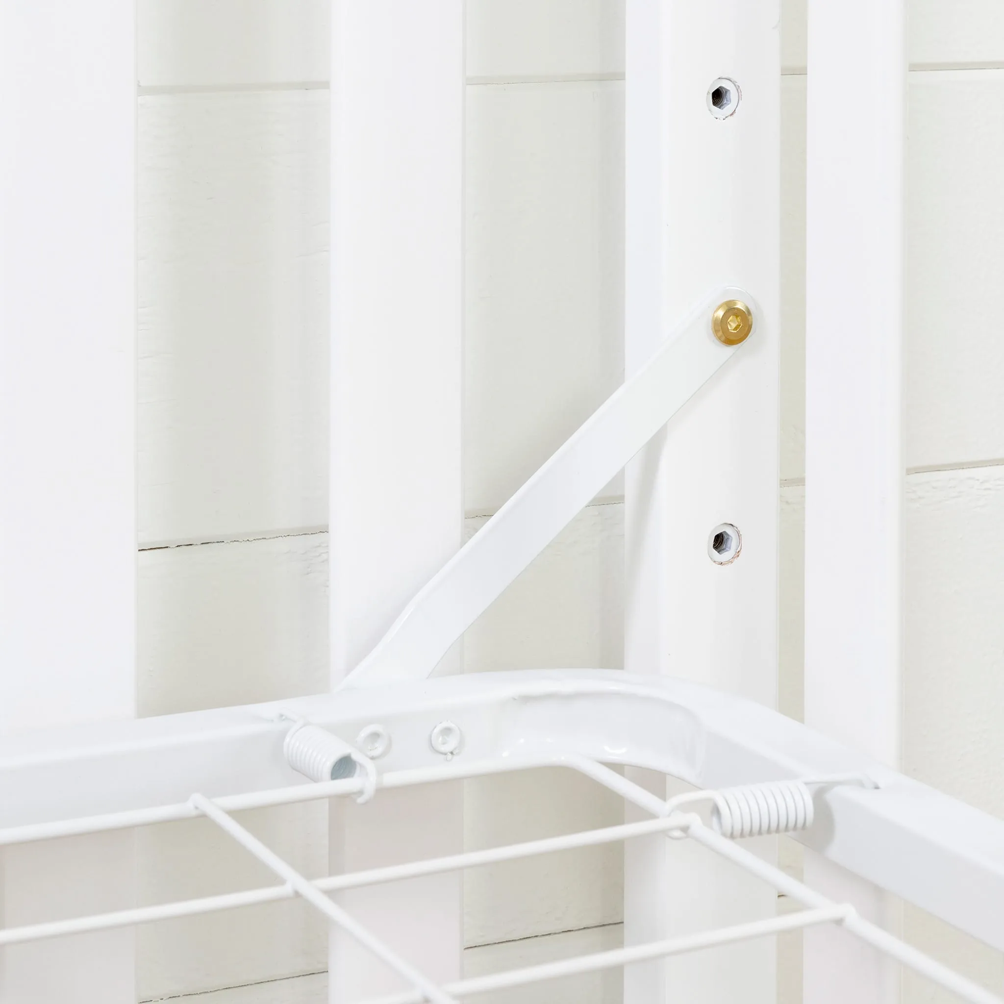 South Shore Couchette - hauteur de matelas ajustable avec barrière de transition - Little Smileys Blanc Solide