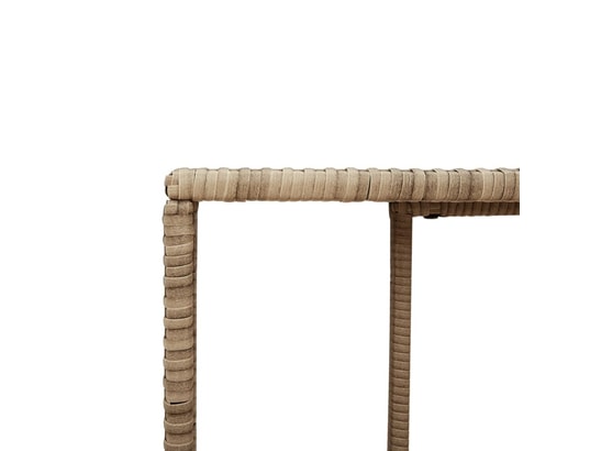 VIDAXL - Patère étagères de rangement 2 pcs beige résine tressée