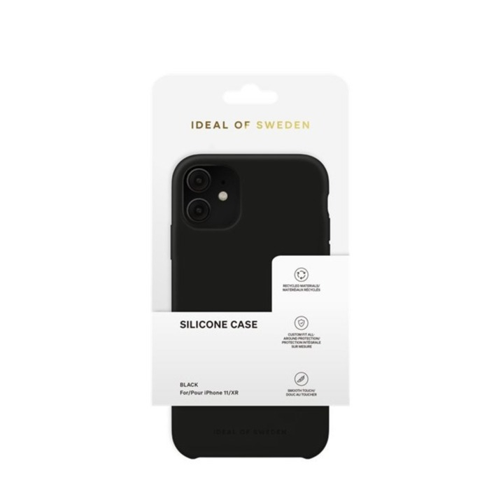 iPhone 11 / iPhone Xr Silikon Hülle Case Recycled (IDSICSI23-I1961-01) - Schwarz