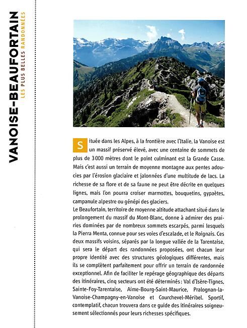 GLENAT - LES PLUS BELLES RANDONNEES VANOISE