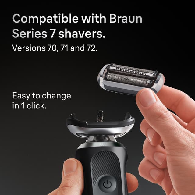 Braun 74S KeyPart barberhoved 189066 (sølv)