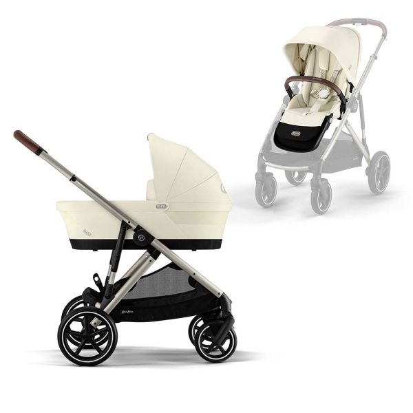 Cybex Kinderwagen Gazelle S Seashell Beige - Light Beige + Reiswieg