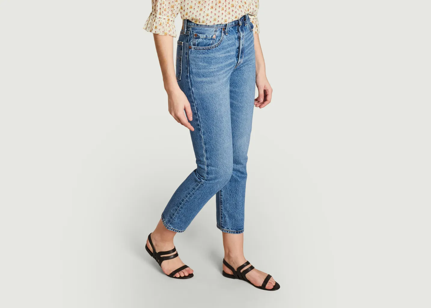 Jean Levi's 501Crop Levi's Red Tab