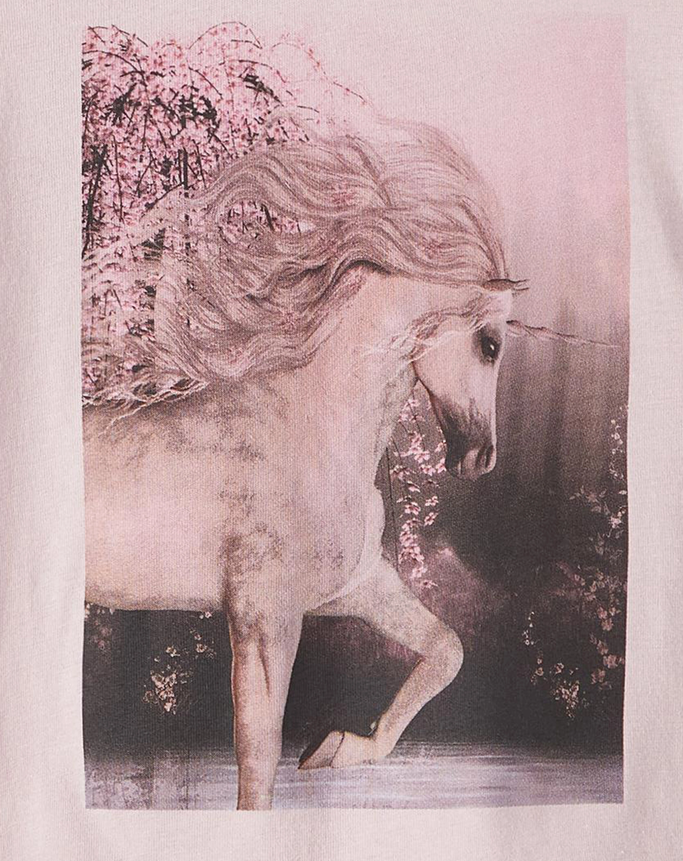 T-Shirt NMFVOTEA UNICORN in violet ice