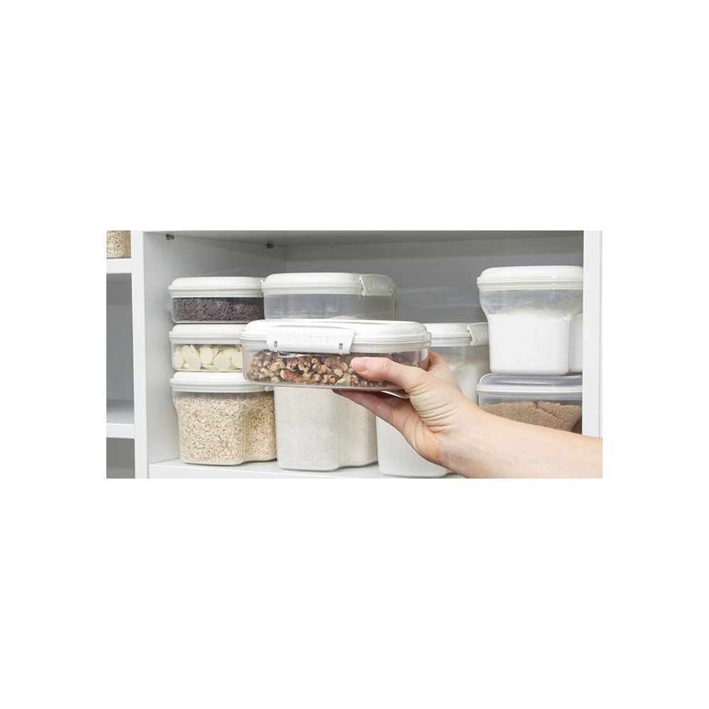 Sistema BAKE IT Opbevaringsboks hvid - 685 ml.