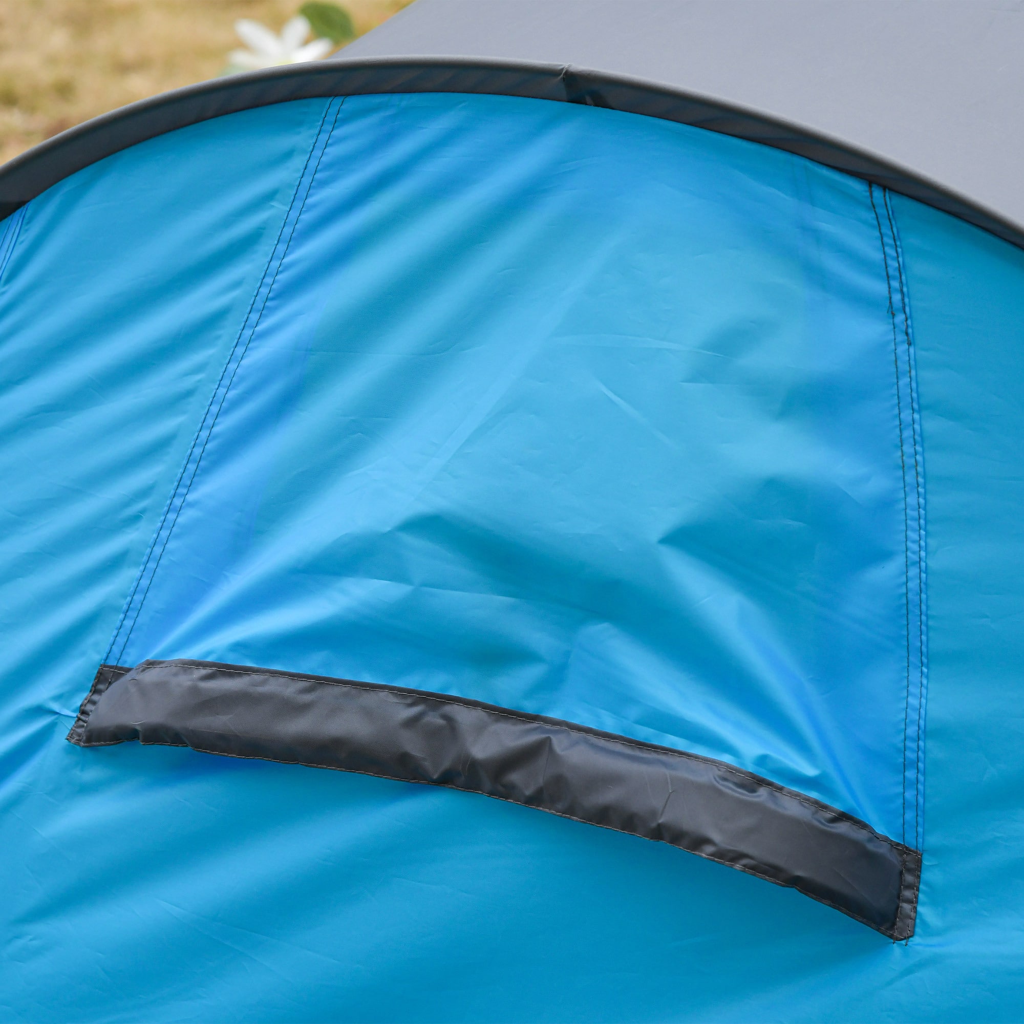 Outsunny Campingzelt für 1-2 Personen blau, grau 220 x 108 x 110 cm (LxBxH)