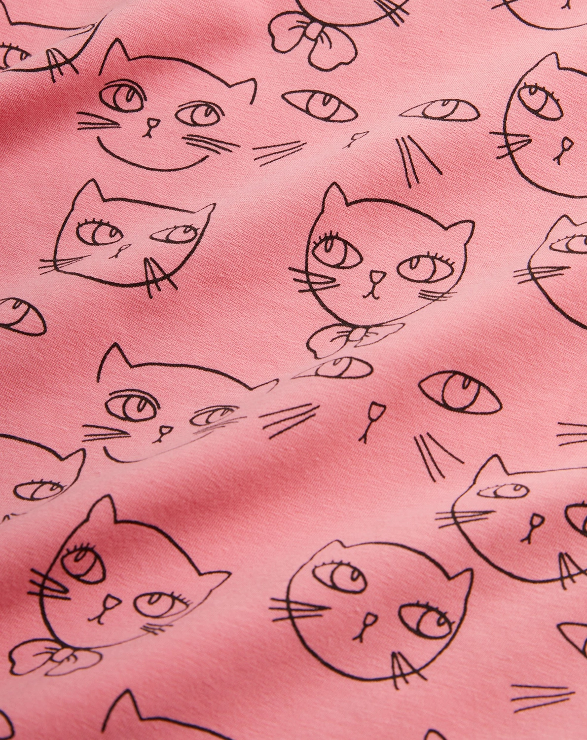 Kurzarm-Kleid CATHLETHES AOP in rosa