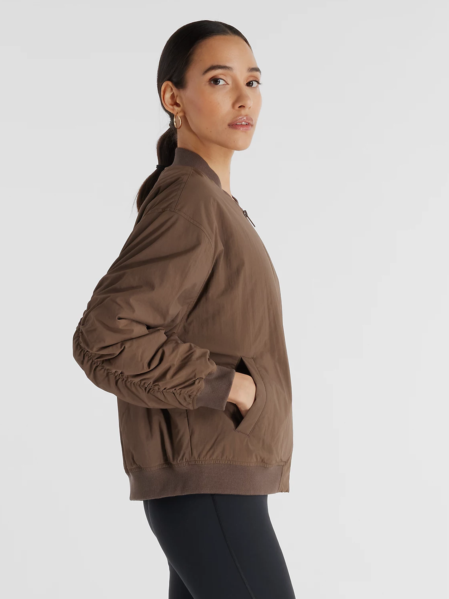 Graphic Woven Bomber Jacket