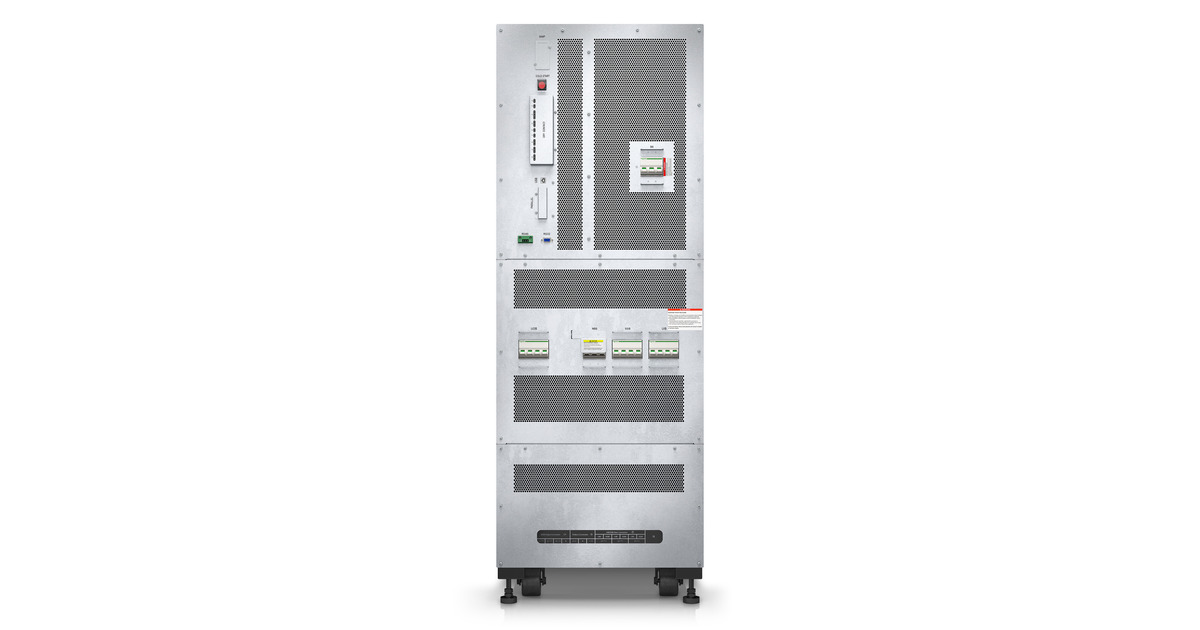 APCEasy UPS 3S 30 kVA 400 V 3:3 met externe batterijen - 9 minuten runtime ups  (Wit,  30 kW, E3SUPS30KHB1)