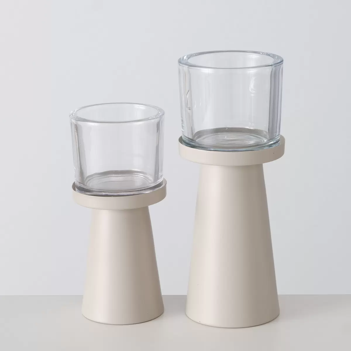 Windlicht Pius Beige