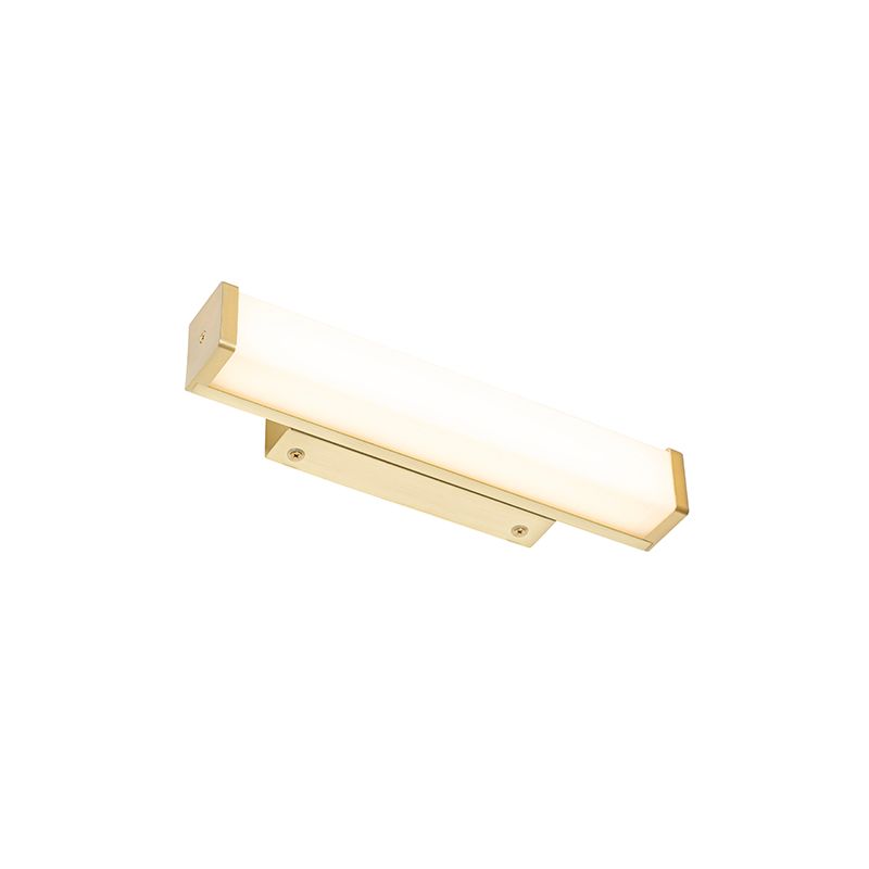 Badkamer wandlamp messing 32 cm incl. LED IP44 - Cascada