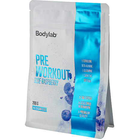 Pre Workout-pulver Blue Raspberry