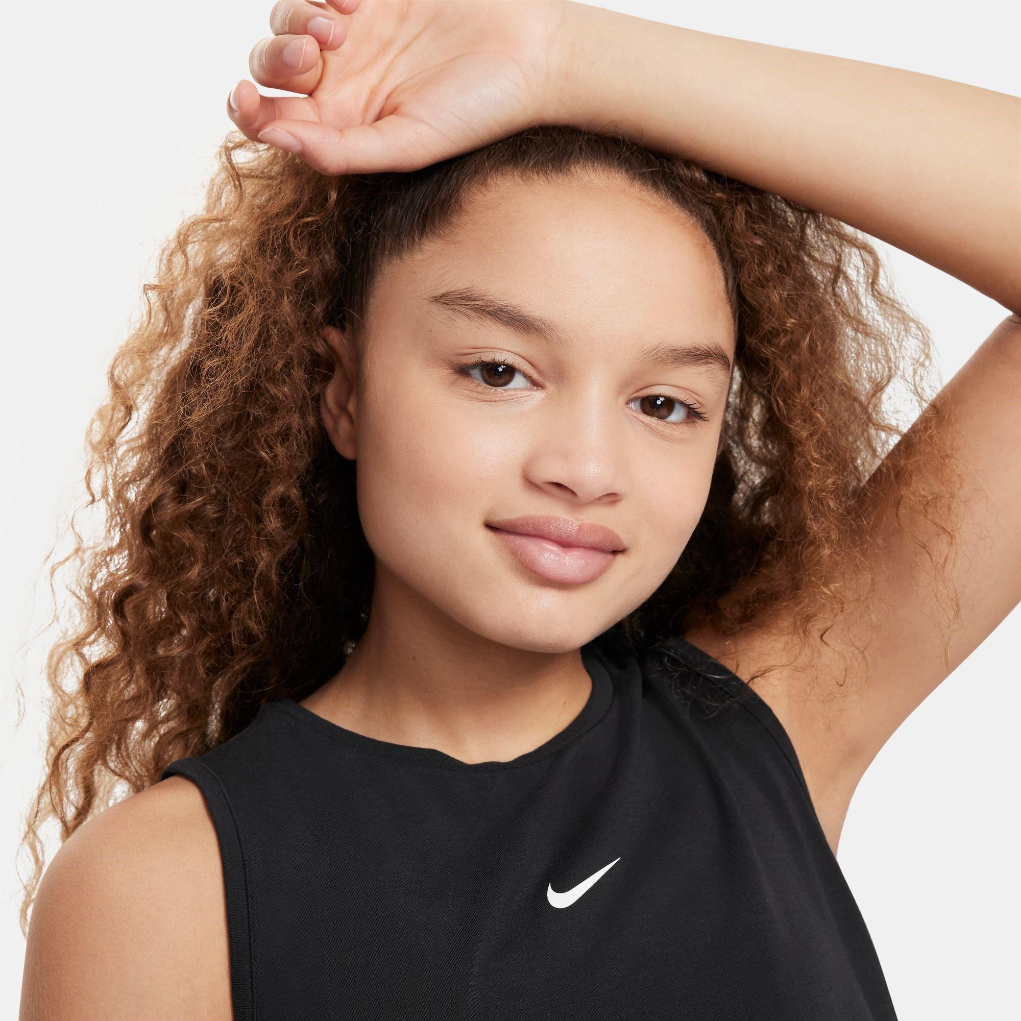 Nike Dri FIT Swoosh Big Kids(Girls) Tank Sports Bra